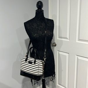 Kate Spade patent leather stripe crossbody bag